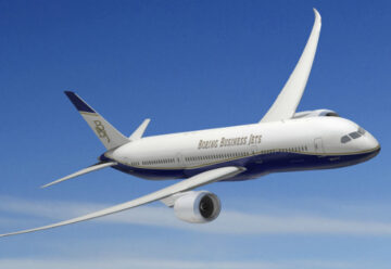 Boeing BBJ 787 global long-range business jet.
