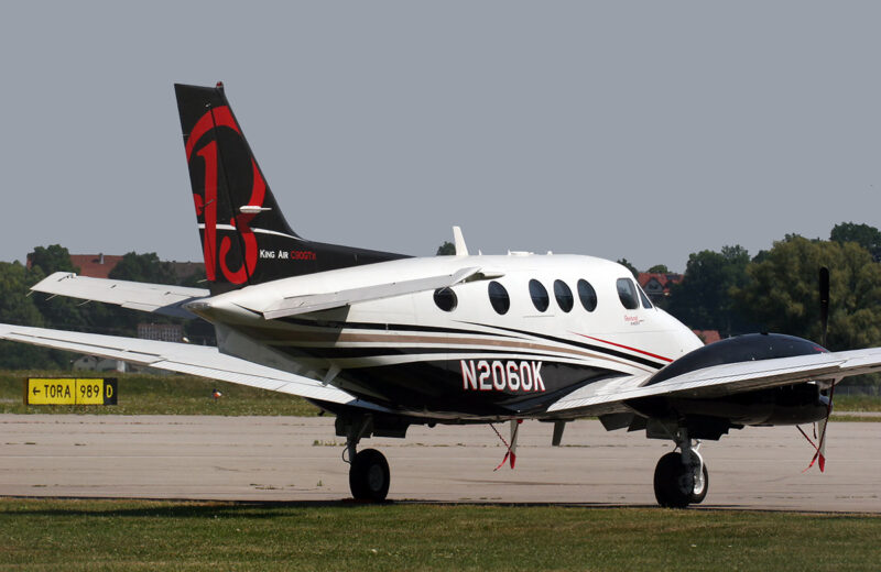 A Beechcraft King Air C90GTX business jet.